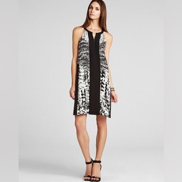 Bcbg Maxazria Ava Color Block Printed  Dress Size Small - Picture 1 of 14